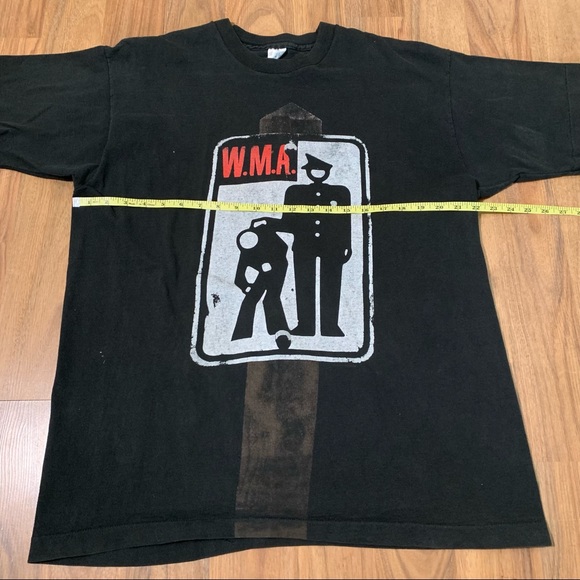 Vintage 1994 Pearl Jam W.M.A. Police Vitalogy Concert T-Shirt Single Stitch Tee - Picture 7 of 7